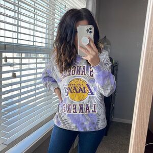 LA Lakers tie dye super soft crewneck sweatshirt